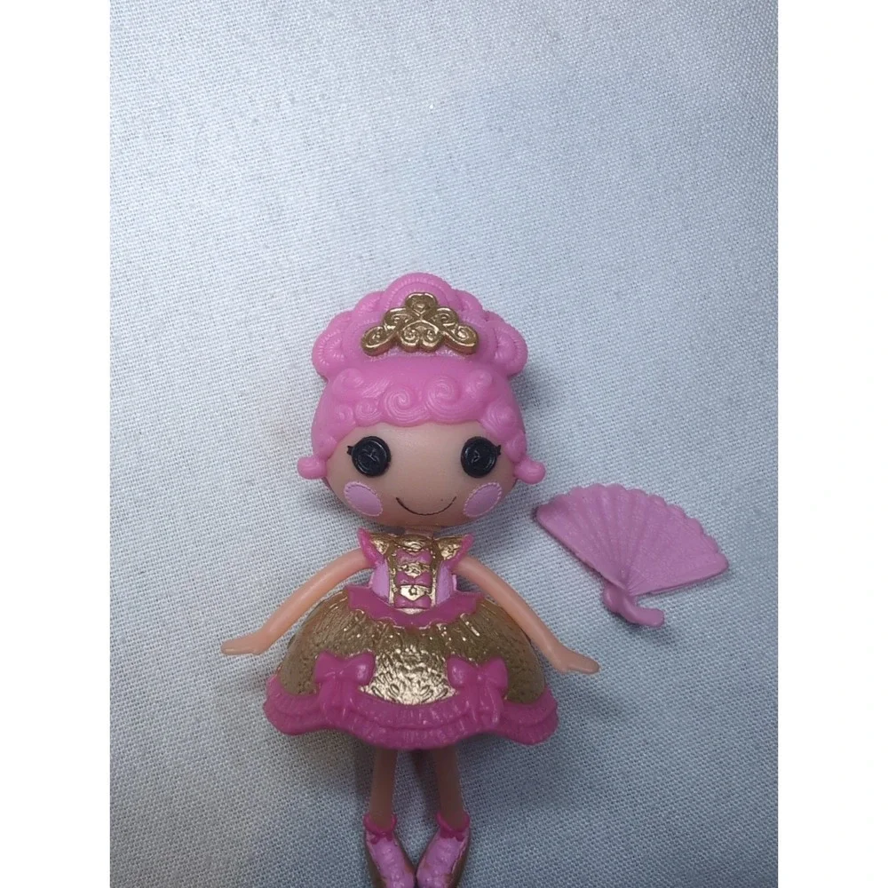 MINI Lalaloopsy Goldie Luxe Pink & Gold Princess Doll Mga Rare 3